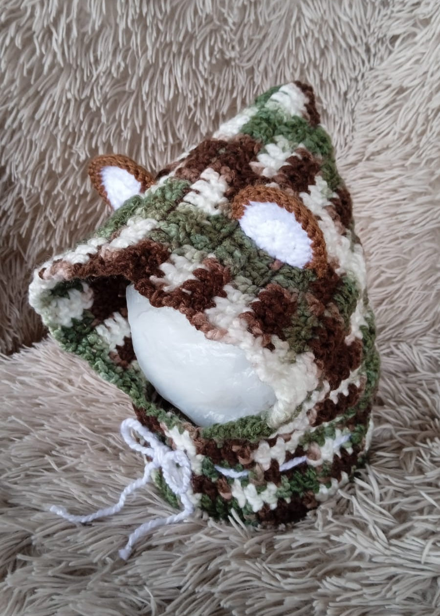 Gorro con cuello niño(a) - 3 a 4 años