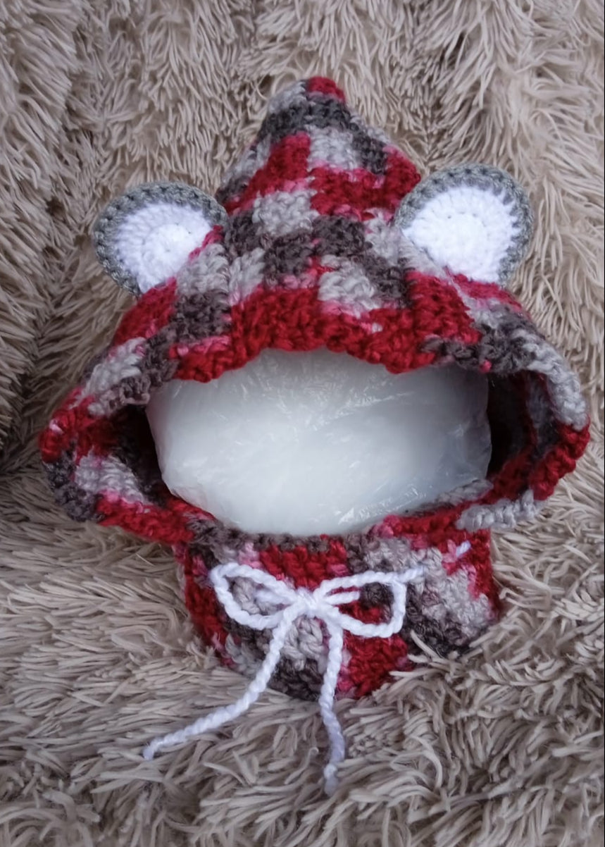 Gorro con cuello niño(a) - 3 a 4 años