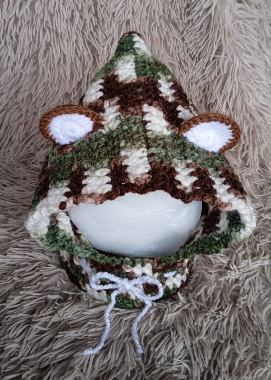 Gorro con cuello niño(a) - 3 a 4 años